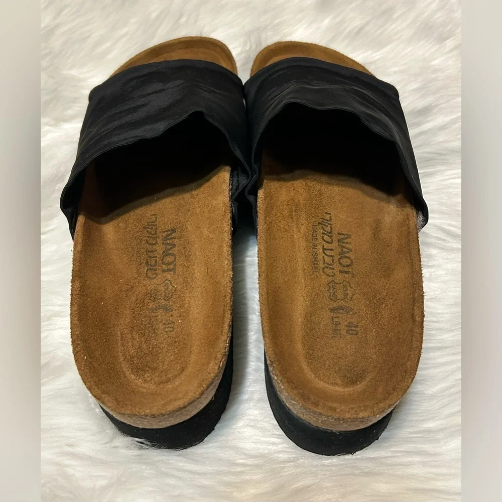 NAOT Black Mules Tampa Modern Platform Design - Picture 4 of 5